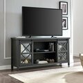 Hudson & Canal 80 in. Clementine Rectangular TV Stand Charcoal Gray TV1389